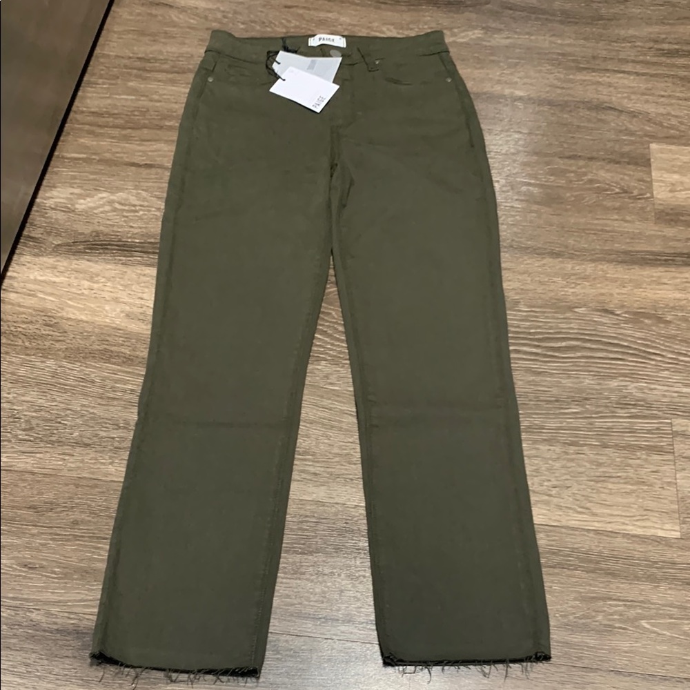 PAIGE Olive Green Women Jeans